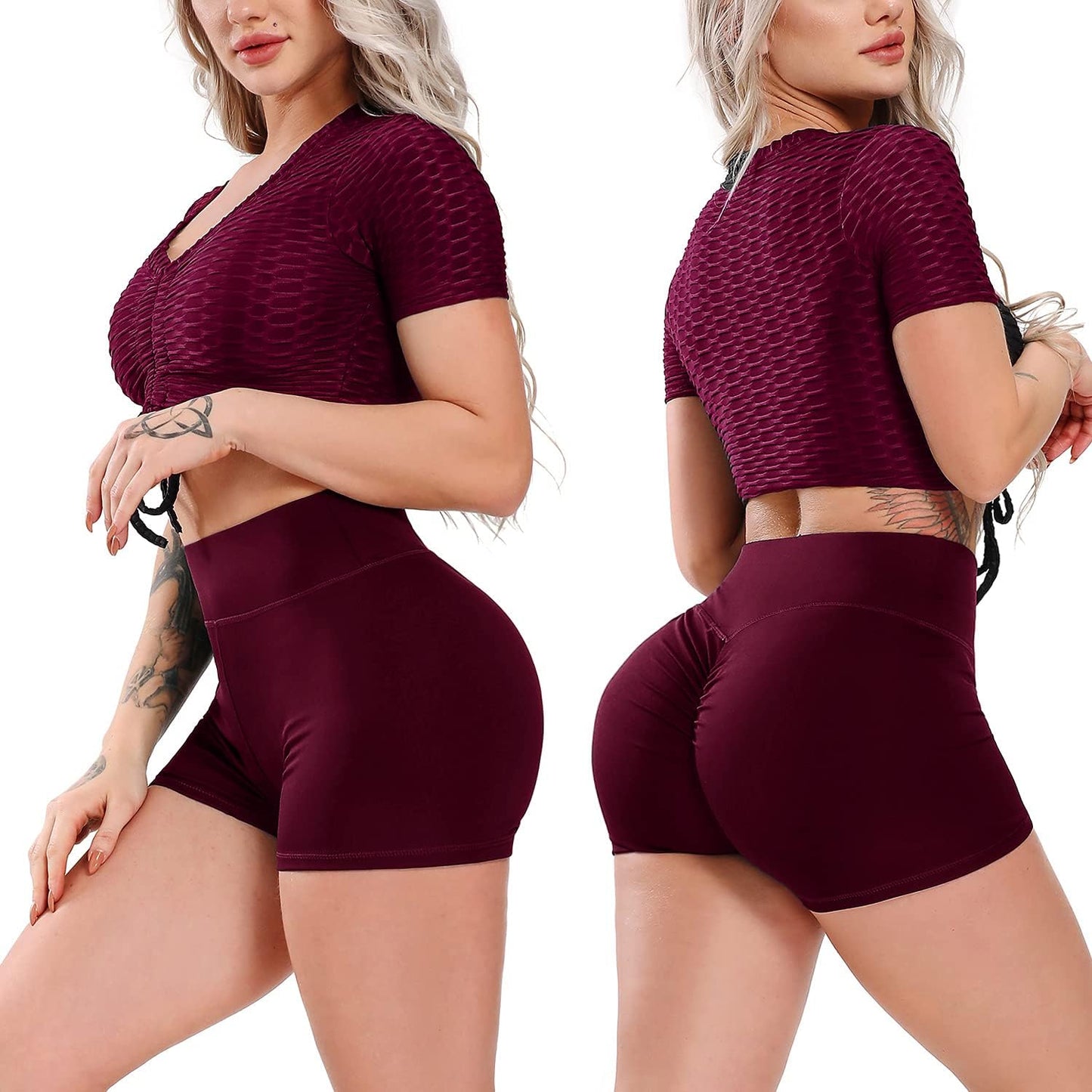 Scrunch Butt Lifting Shorts for Women Gym Workout Spandex Booty Shorts Yoga Pole Dance Fitness