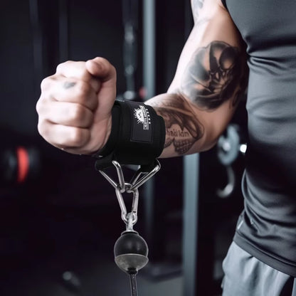 Wrist Straps for Resistance Band Workout Cable Machines Neoprene Padded Wrist Cuffs Gym Home Fitness Equipment 1Pair