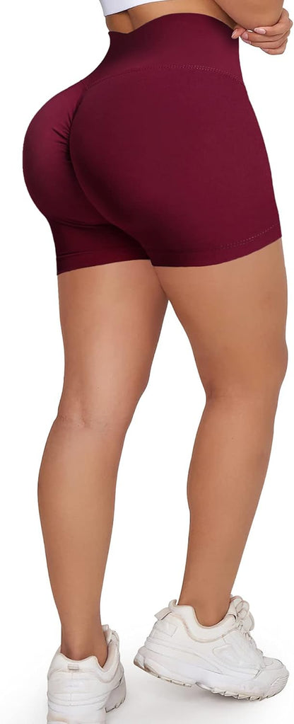 Scrunch Butt Lifting Shorts for Women Gym Workout Spandex Booty Shorts Yoga Pole Dance Fitness