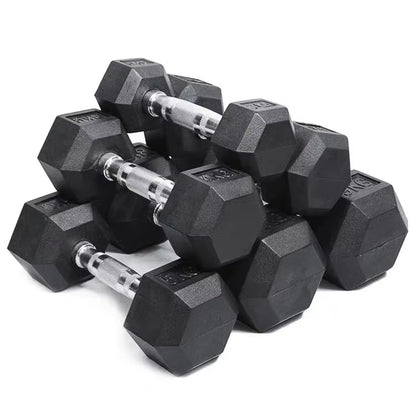High Quality Hexagonal Rubber Coated 5Lb/2.5Kg Increasing Gym Fitness Equipment Dumbells Hex Dumbbell Set