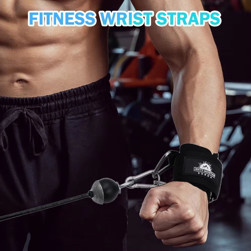 Wrist Straps for Resistance Band Workout Cable Machines Neoprene Padded Wrist Cuffs Gym Home Fitness Equipment 1Pair