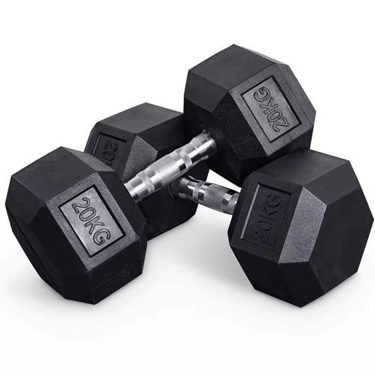 High Quality Hexagonal Rubber Coated 5Lb/2.5Kg Increasing Gym Fitness Equipment Dumbells Hex Dumbbell Set