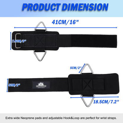 Wrist Straps for Resistance Band Workout Cable Machines Neoprene Padded Wrist Cuffs Gym Home Fitness Equipment 1Pair