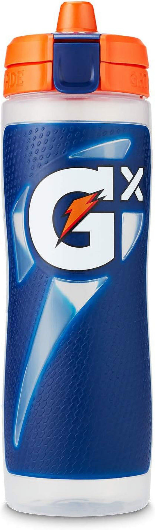 GX Bottle, Refillable Water Bottle, Nonslip, Blue, 30 Fl Oz