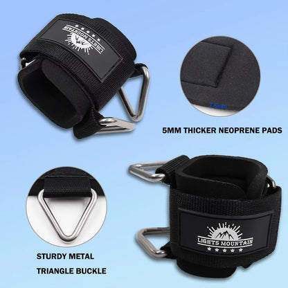 Wrist Straps for Resistance Band Workout Cable Machines Neoprene Padded Wrist Cuffs Gym Home Fitness Equipment 1Pair